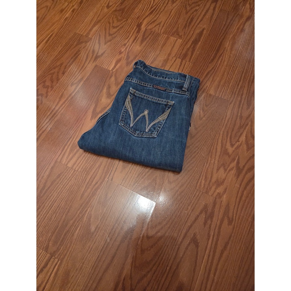Wrangler Cash Ultimate Riding Jeans Womens 7/8x36 Bootcut WRC10TW Medium Wash